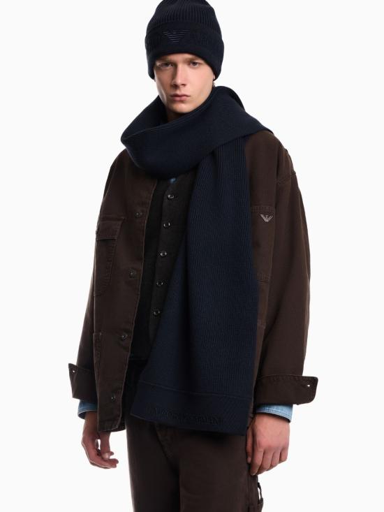 26FW 엠포리오 아르마니 머플러/스카프 EM007100AF19896 UB109 BLUE - EMPORIO ARMANI