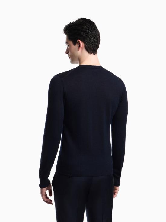 26FW 엠포리오 아르마니 스웨터 EM005803AF25400 UB102 BLUE - EMPORIO ARMANI