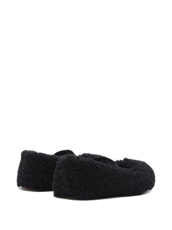 26FW 문부츠 시어링 퍼 발레리나 플랫슈즈 80D2400010 N001 BLACK - MOON BOOT
