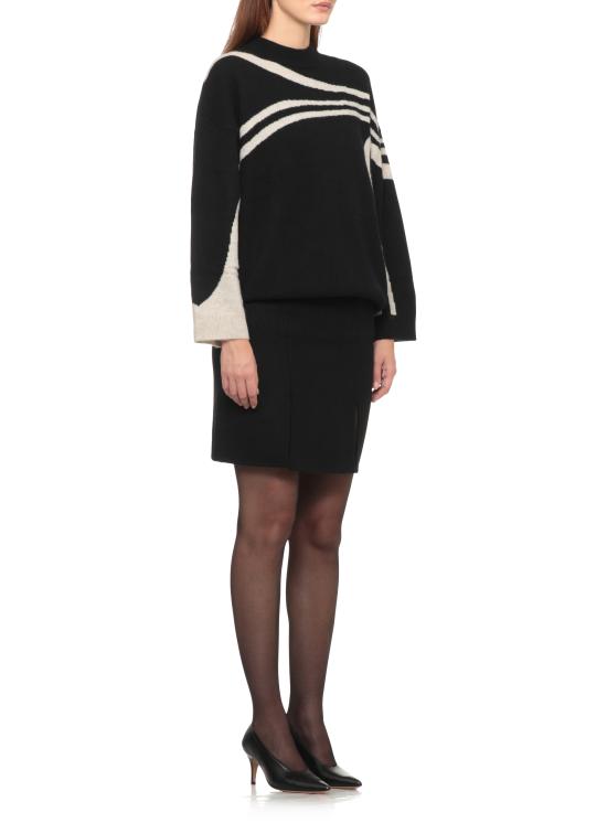 26FW 루루 드 세종 스웨터 NOGA BLACK BEIGE - LOULOU DE SAISON