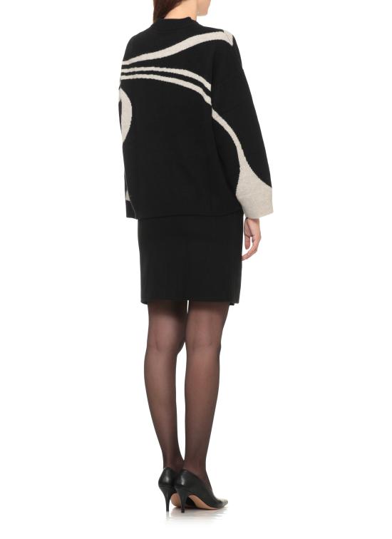 26FW 루루 드 세종 스웨터 NOGA BLACK BEIGE - LOULOU DE SAISON