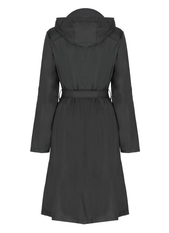 26FW 레인스 코트 RA12040 A LINE LONGER W JACKETBLACK - RAINS