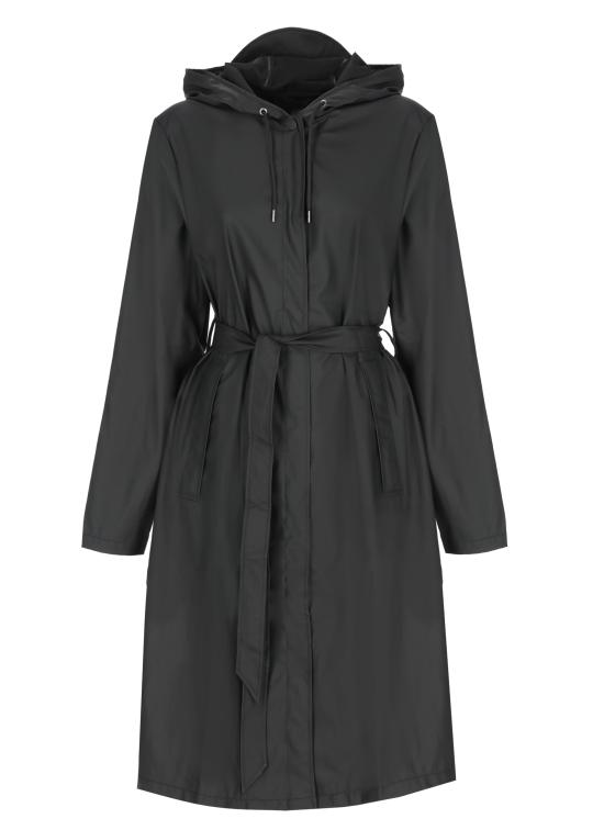 26FW 레인스 코트 RA12040 A LINE LONGER W JACKETBLACK