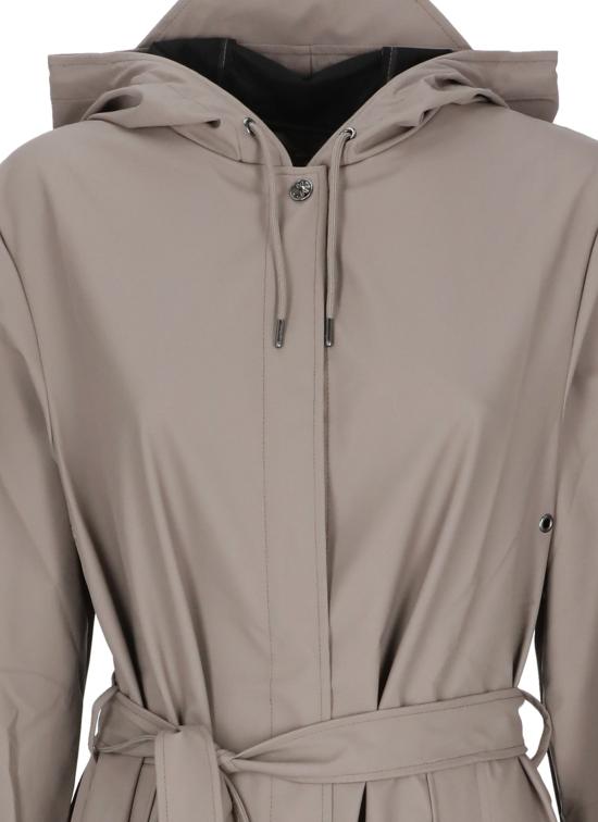 26FW 레인스 코트 RA12040 A LINE LONGER W JACKETCINDER GREY - RAINS