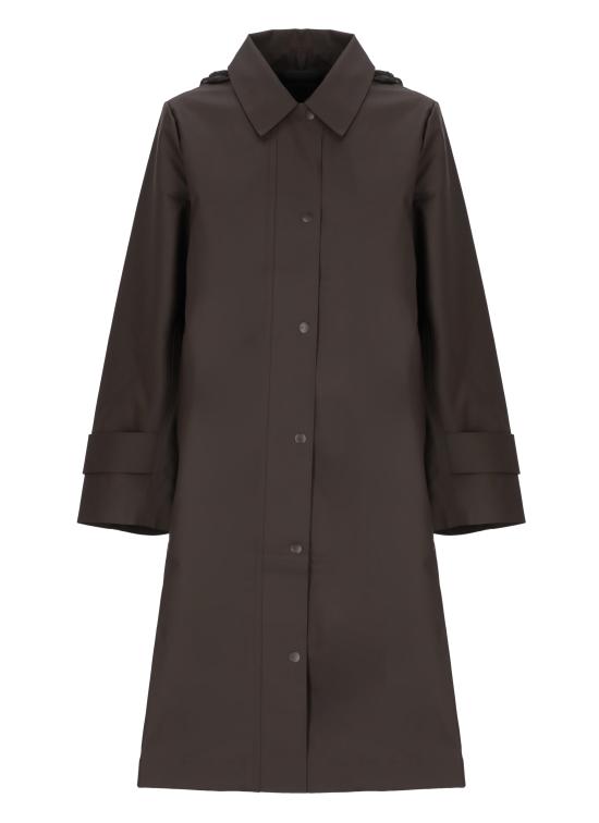 26FW 레인스 코트 RA21520 NARA W LONG JACKETBARK BROWN