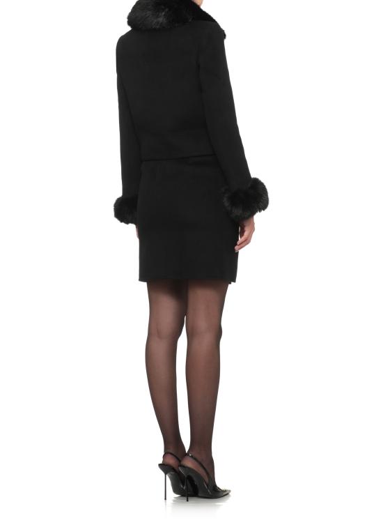 26FW 셀프 포트레이트 자켓 SC26080JAB BLACK WOOL FUR CUFFBLACK - SELF PORTRAIT
