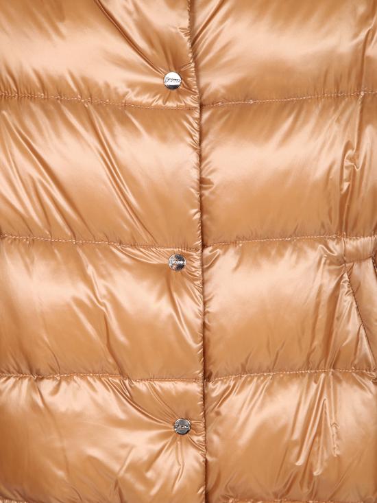 27FW 에르노 하이넥 퀼팅 케이프 다운 재킷 PI002256D 12017Z 2157 Brown - HERNO
