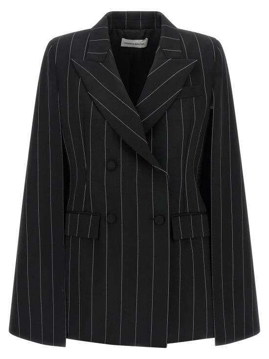 26FW 페데리카 보니파치 케이프 KA006GESSATO Black