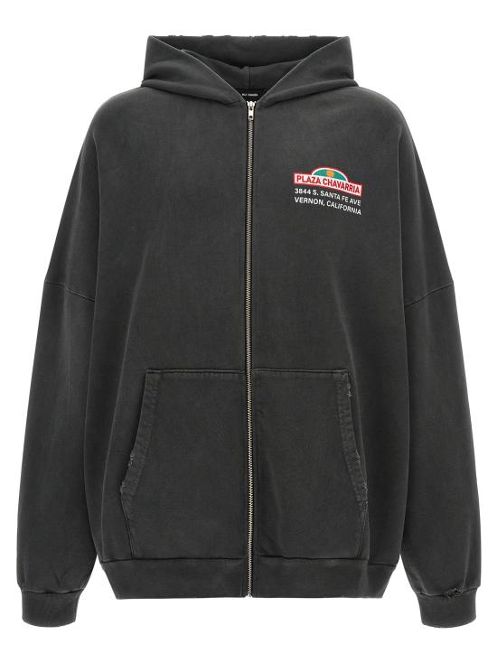 26FW 윌리 차바리아 후드 티셔츠 MUJSW017063N011 Black