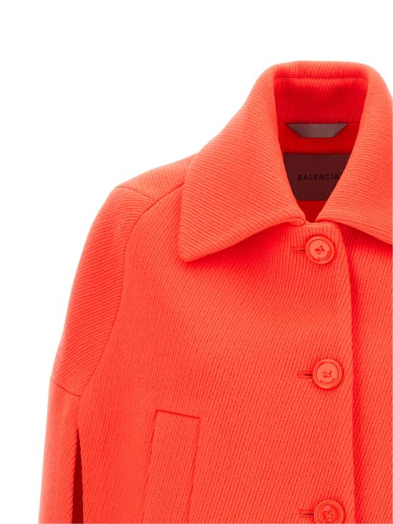 26FW 발렌시아가 우울 트리코틴 케이프 코트 우울 트리코틴 케이프 코트 A009M1TVU027541 Orange - BALENCIAGA