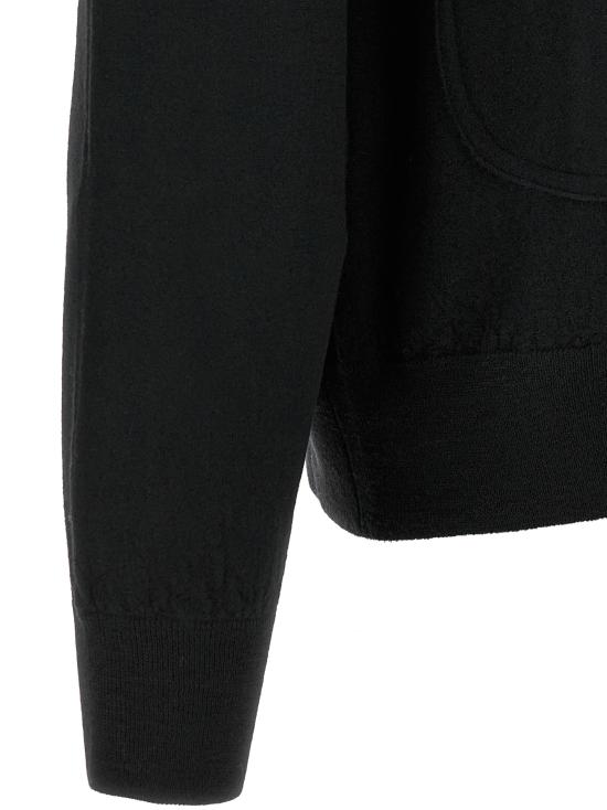26FW 올리버 라투기 집업 니트 U205WOROVIGO Black - OLIVER LATTUGHI