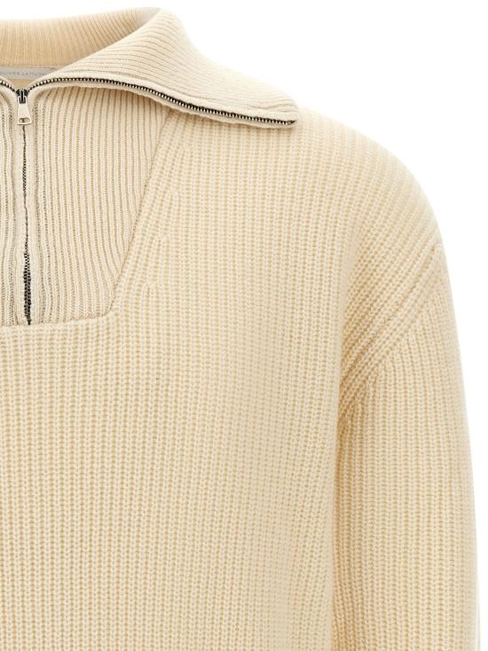 26FW 올리버 라투기 집업 니트 U228WSNATURALE White - OLIVER LATTUGHI