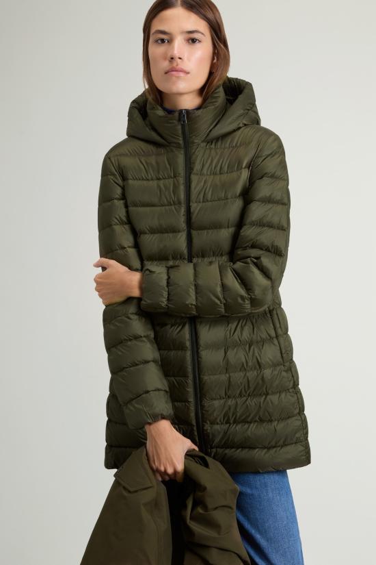 26FW 울리치 패딩 Uno con Imbottitura Verde scuro 소재의 Ramar Tre 파카 - WOOLRICH