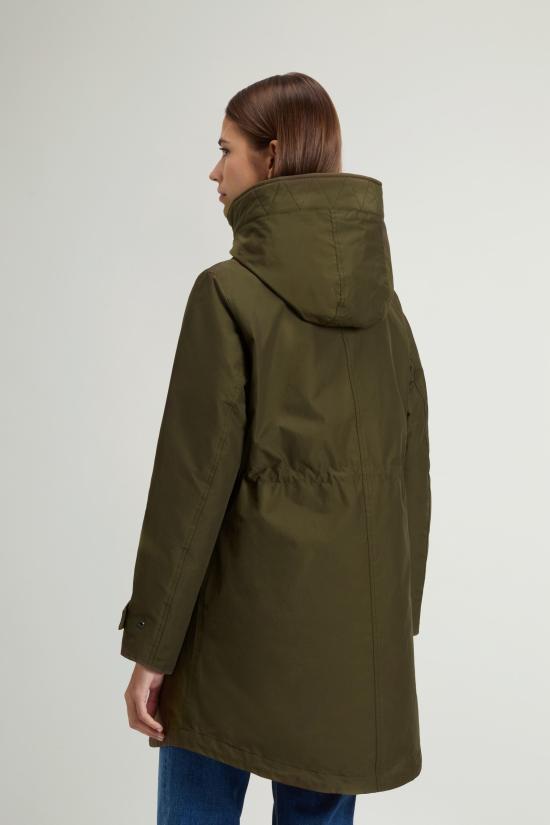 26FW 울리치 패딩 Uno con Imbottitura Verde scuro 소재의 Ramar Tre 파카 - WOOLRICH