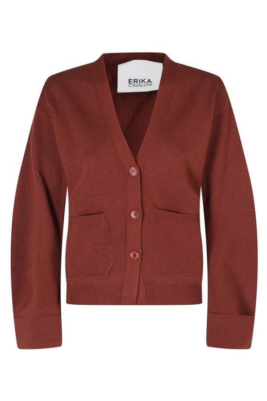 26FW 에리카 카발리니 니트웨어 P6WA23 099 Brown
