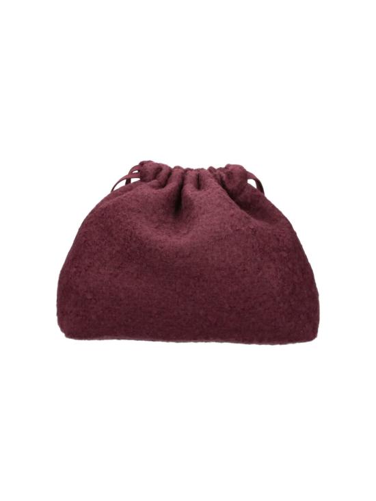 26FW 더프랭키샵 클러치/파우치 MORGAN BOUCLE SMALL POUCH BURGUNDY RED - THE FRANKIE SHOP