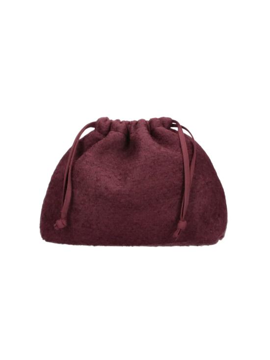 26FW 더프랭키샵 클러치/파우치 MORGAN BOUCLE SMALL POUCH BURGUNDY RED