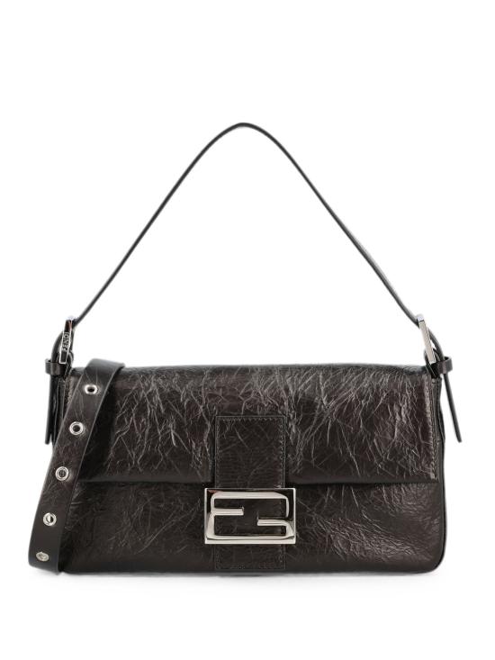 26FW 펜디 바게트 소프트 라지 백 8BR850B14M F0QA1 BLACK