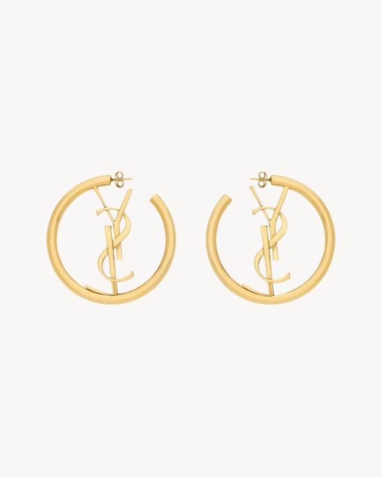 26SS 생로랑 카산드르 후프 이어링 868176Y1500 7005 OR 3N PATINE - SAINT LAURENT