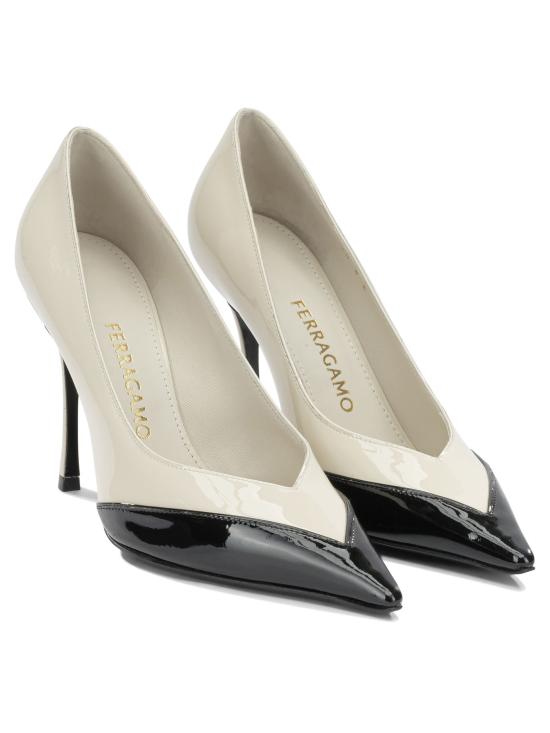 26FW 살바토레 페라가모 힐/펌프스 0797084 White - SALVATORE FERRAGAMO