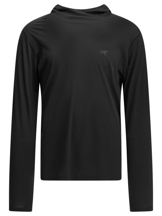 26FW 아크테릭스 긴팔 티셔츠 X000010294CORMAC HDYBLACK