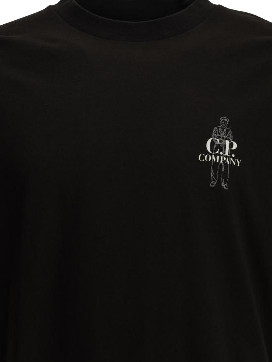26FW 씨피 컴퍼니 탑 21CMTS166A005100W999 Black - C.P. COMPANY