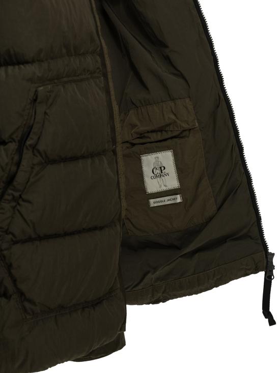 26FW 씨피 컴퍼니 크롬-R 고글 다운 자켓 21CMOW011A005904G683 Green - C.P. COMPANY