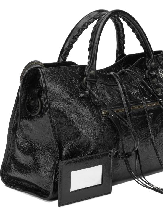 26FW 발렌시아가 르 시티 백 8657602ACFH1000 Black - BALENCIAGA