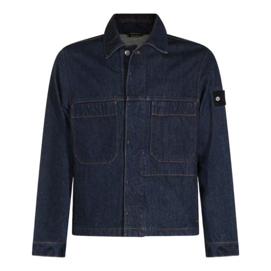 26FW 스톤 아일랜드 블루 린스 버튼 디테일 코치 재킷 블루 린스 버튼 디테일 코치 재킷 L2S144100006S00J7VJ201 Blue