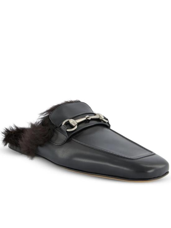 26FW 구찌 카사노바 홀스빗 가죽 슬리퍼 A005GQ AAG9B Black - GUCCI