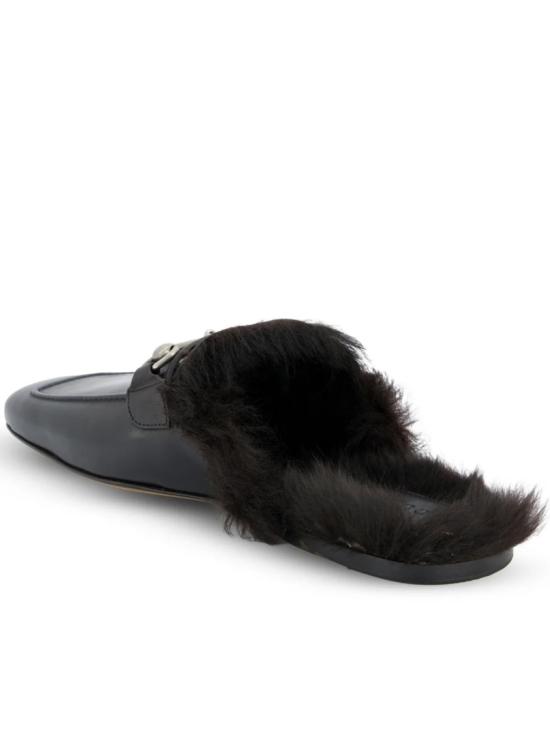 26FW 구찌 카사노바 홀스빗 가죽 슬리퍼 A005GQ AAG9B Black - GUCCI