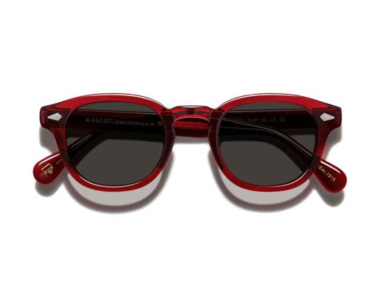 26SS 모스콧 선글라스 레드 오를렘-S 반투명 아세테이트 - MOSCOT