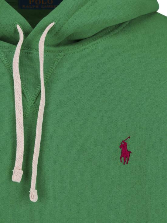 26FW 폴로 랄프로렌 포니로고 자수 후드 티셔츠 710766778504 Green - POLO RALPH LAUREN
