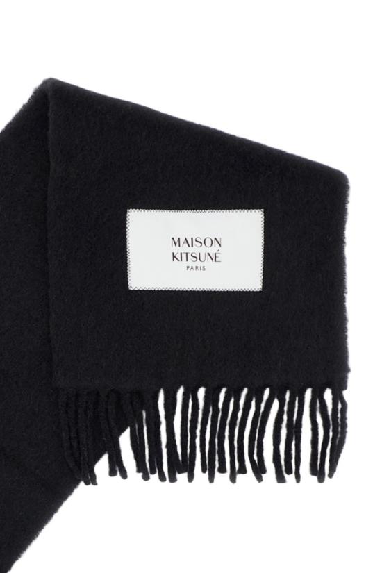 26FW 메종키츠네 베이비 알파카 스카프 LM06206WA0022P199 Black - MAISON KITSUNE