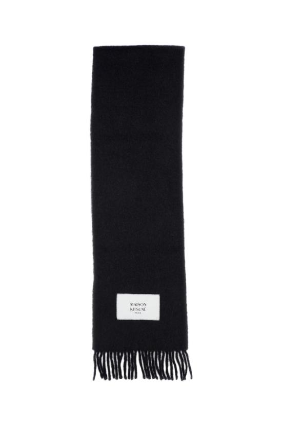 26FW 메종키츠네 베이비 알파카 스카프 LM06206WA0022P199 Black