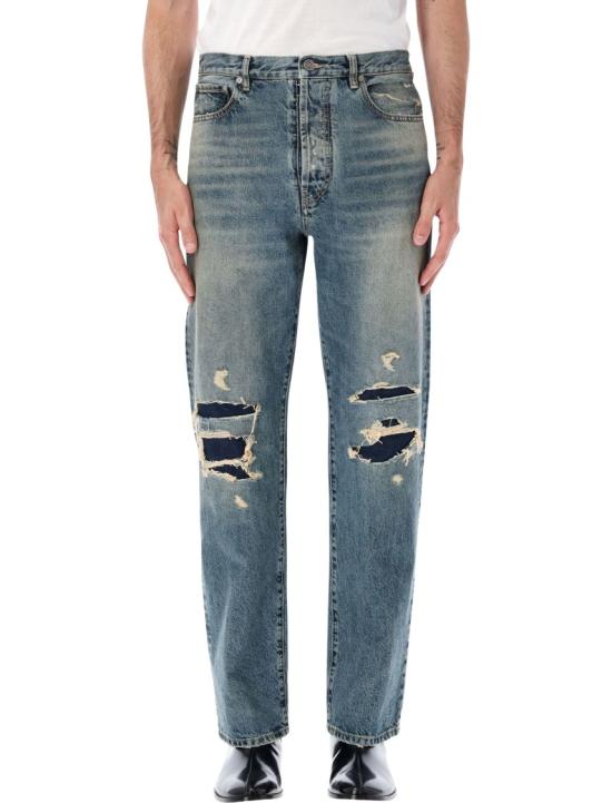 26FW 마르지엘라 디스트레스드 데님 진 디스트레스드 데님 진 S67LA0053M30066965 Blue