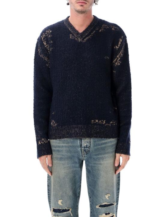 26FW 마르지엘라 에시드 니트 스웨터 에시드 니트 스웨터 S67HN0012M13331511F Black