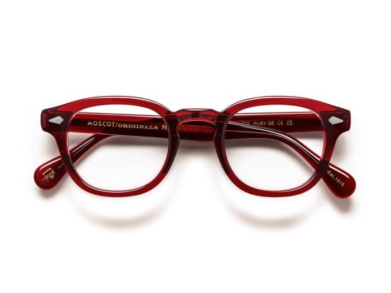 25FW 모스콧 선글라스 루비 레드 오르-렘-오 아세테이트 - MOSCOT