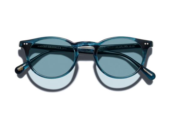 26SS 모스콧 선글라스 블루 오르-프라-S 반투명 원형 - MOSCOT