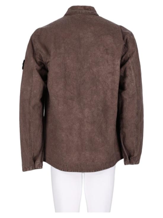 스톤 아일랜드 테라 이펙트 집업 코듀로이 오버셔츠 L2S151200029 S0446V0062 Grey - STONE ISLAND