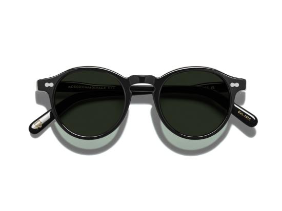 26SS 모스콧 선글라스 그린 Or-Mil-S 원형 아세테이트 - MOSCOT