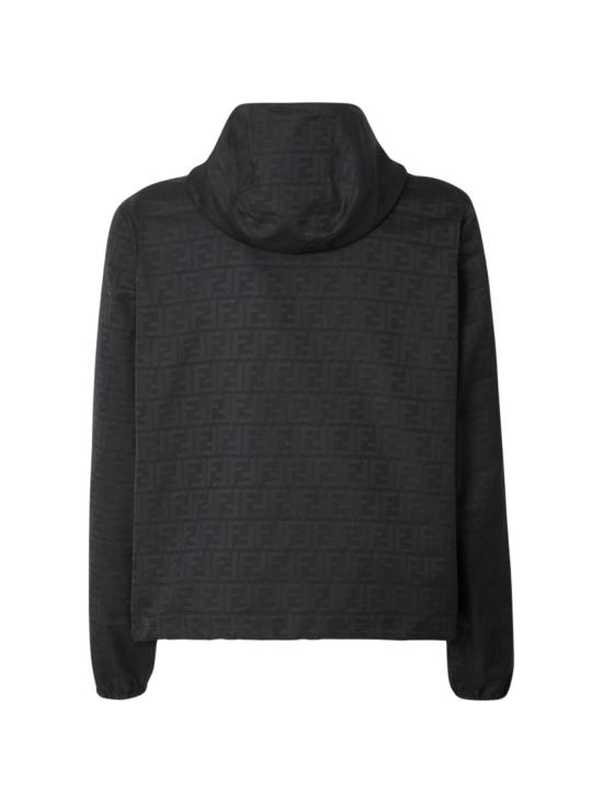 26FW 펜디 FF 모티프 나일론 프린티드 후디드 자켓 FW1463 AMYB Black - FENDI