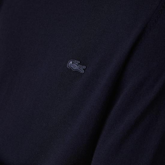 26FW 라코스테 메리노 울 터틀넥 스웨터 AH1959166 Blue - LACOSTE
