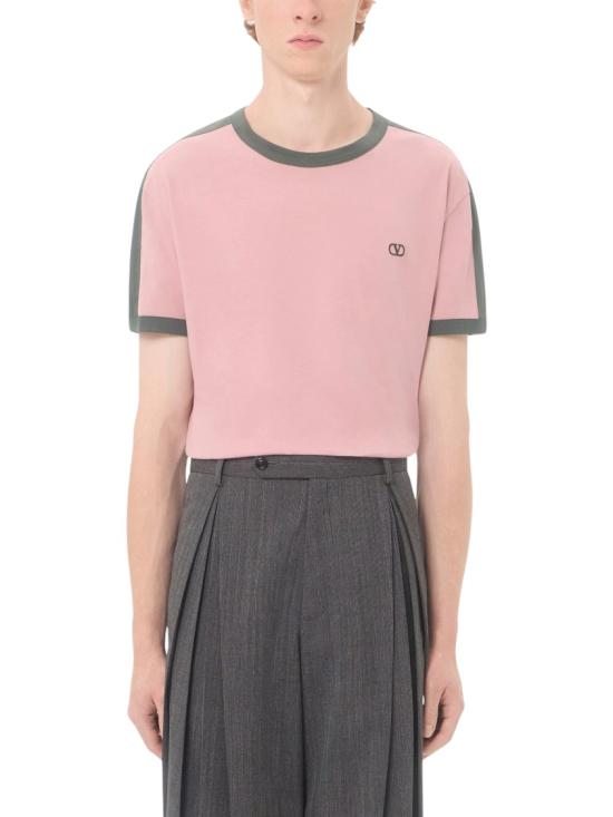 26FW 발렌티노 가라바니 반팔 티셔츠 9V0MG10VBR6 Pink - VALENTINO GARAVANI