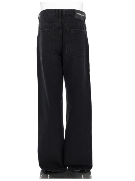 26FW 발망 데님 HH1ML138DG13 0PC Black - BALMAIN