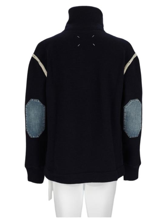 26FW 마르지엘라 엘보우 패치 스웨터 엘보우 패치 스웨터 S50HA1072 S18147511 Black - MAISON MARGIELA