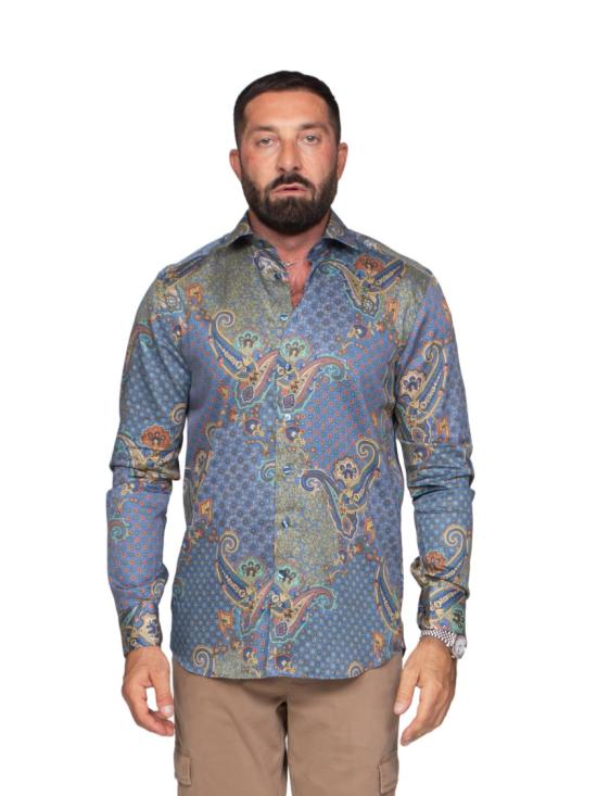 26FW 에트로 셔츠 MRIB0001 99SA51N Grey - ETRO