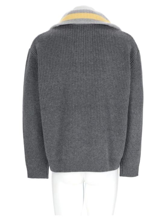 26FW 드롤드무슈 니트웨어 PO238 WO027GREY - DROLE DE MONSIEUR