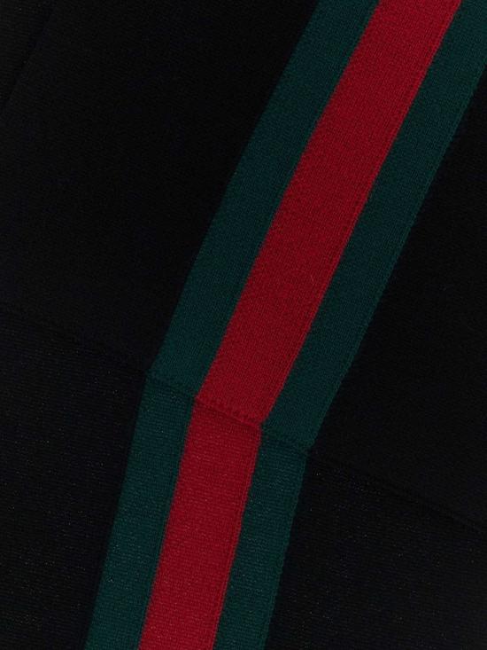 26FW 구찌 스트라이프 울 캐시미어 자카드 스카프 A007FJ4GALH1066 BLACK DARK GREEN - GUCCI