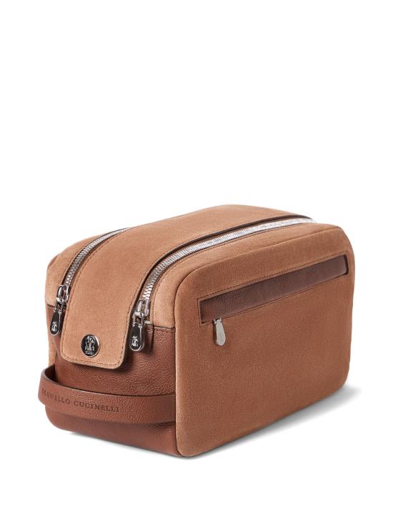 26FW 브루넬로 쿠치넬리 뷰티 케이스 MWDMBU334PCON10 NOCCIOLA TABACCO - BRUNELLO CUCINELLI